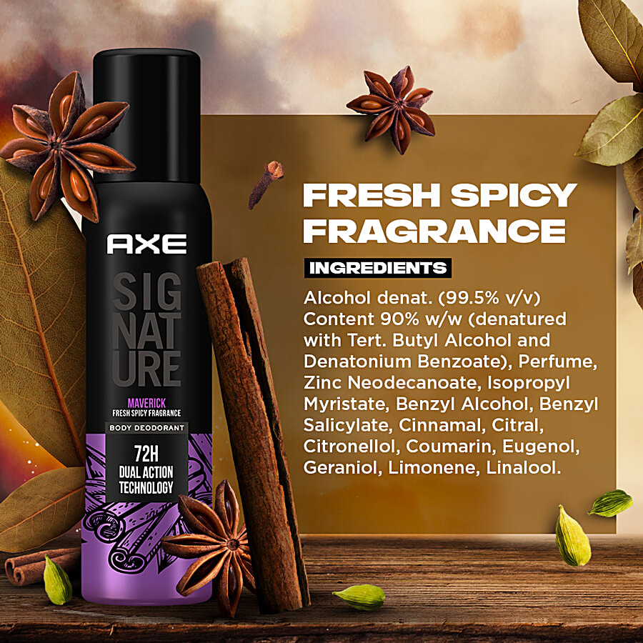 Buy Axe Signature - Maverick, Long Lasting, No Gas, Deodorant Body Spray, Perfume For Men Online at Best Price of Rs 295 - bigbasket