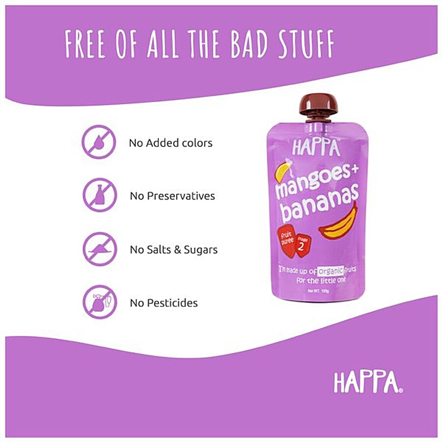 Buy Happa Fruit Puree Mango Banana Online at Best Price of Rs