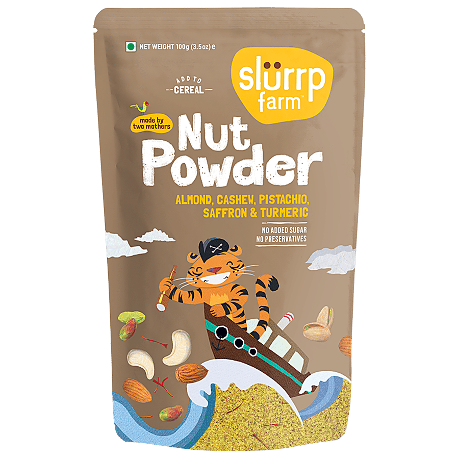 Slurrp Farm Natural Nut Powder - No Added Sugar Or Preservatives - Baby Formula on OZO Mart
