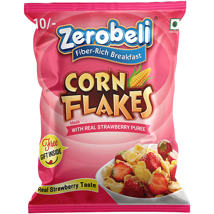 Zerobeli Strawberry Corn Flakes - Breakfast Cereals on OZO Mart