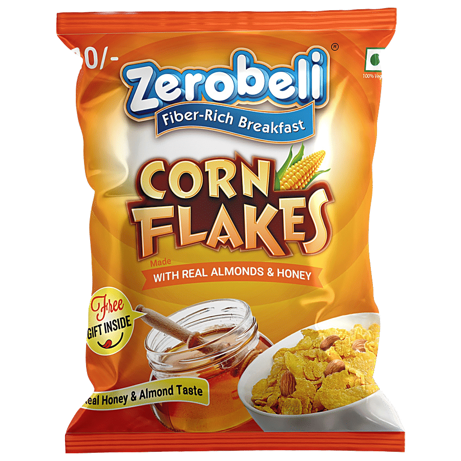Zerobeli Honey Almond Corn Flakes - Breakfast Cereals on OZO Mart