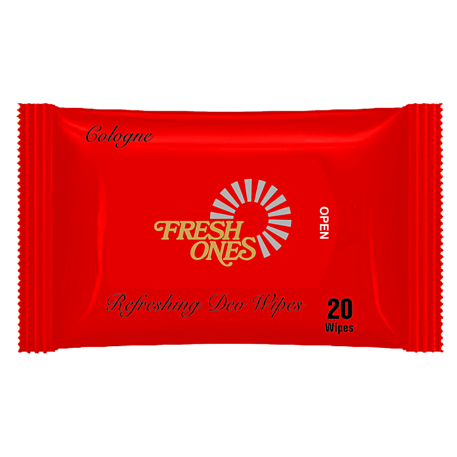 Freshones Refreshing Deo Wipes - Cologne - Dairy Breakfast on OZO Mart