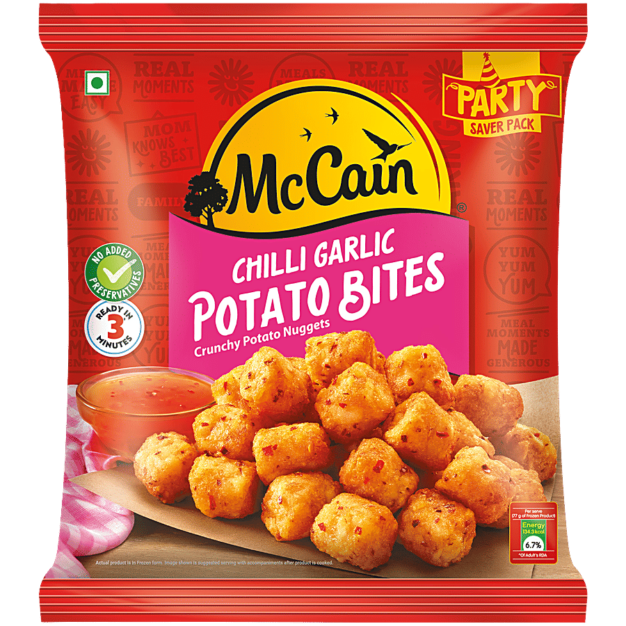 McCain Chilli Garlic Potato Bites - Crunchy Nuggets - Frozen Snacks on OZO Mart