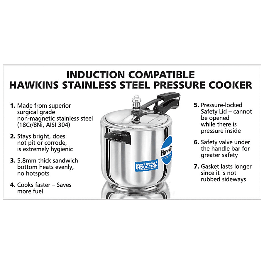 Hawkins Stainless Steel Cooker Hawkins Stainless Steel Inner Lid