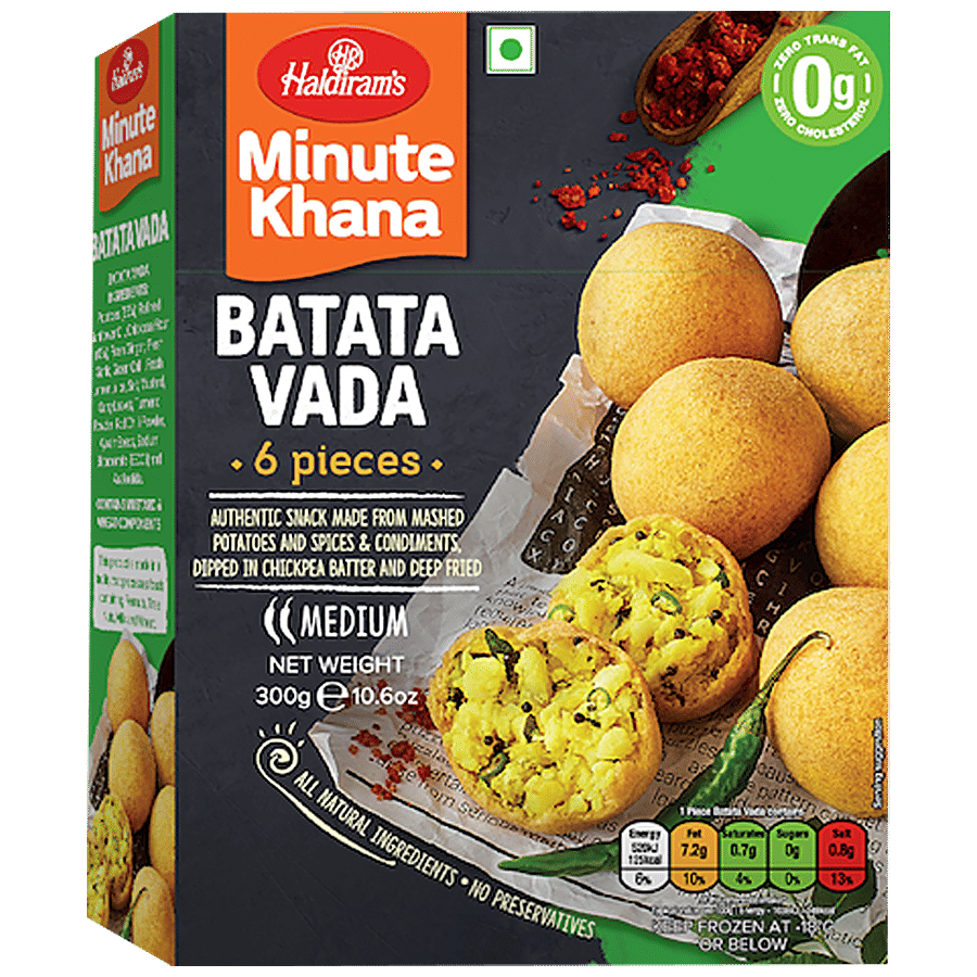 Haldiram's Batata Vada - Minute Khana - Indian Namkeen on OZO Mart