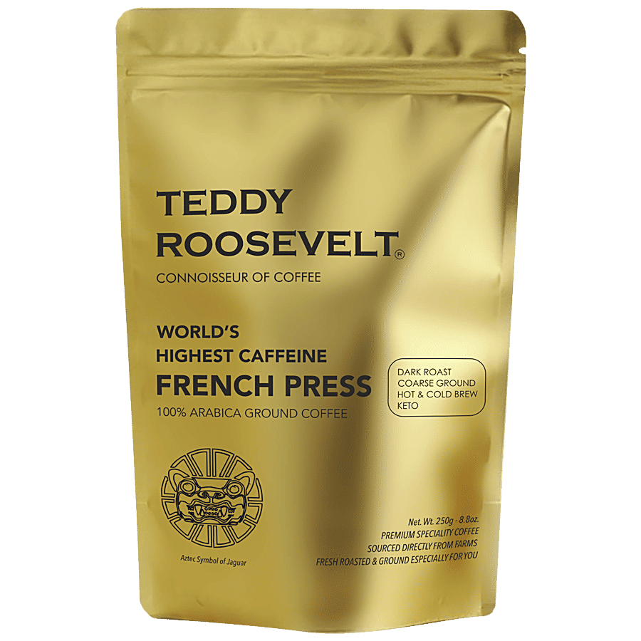 Buy Teddy Roosevelt Coffee Powder French Press, High Caffeine