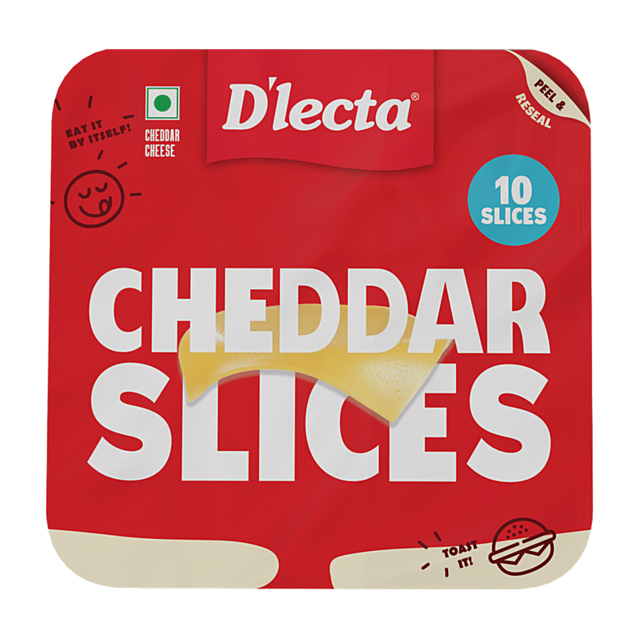 D'lecta Cheddar Cheese - Slice - Cheese on OZO Mart