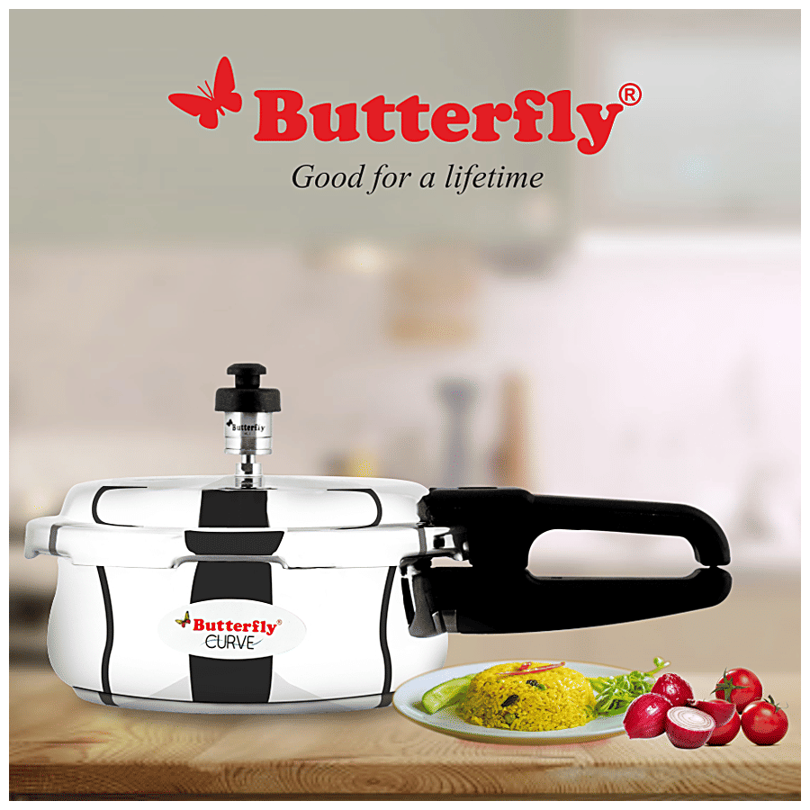 Buy Butterfly Curve Stainless Steel Pressure Cooker With Outer