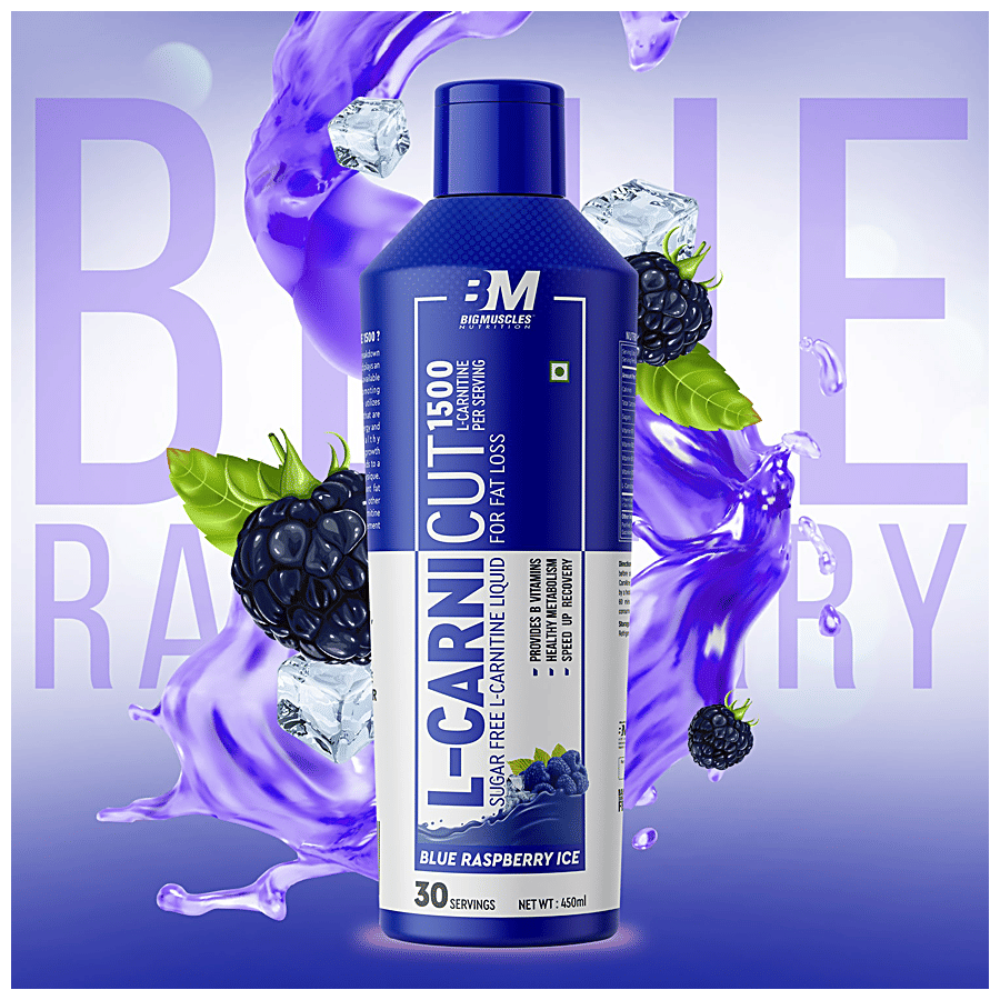 Buy Bigmuscles Nutrition L-Carnicut Liquid - L-Carnitine With Vitamin B -  Blue Raspberry Ice , Sugar Free Online at Best Price of Rs null