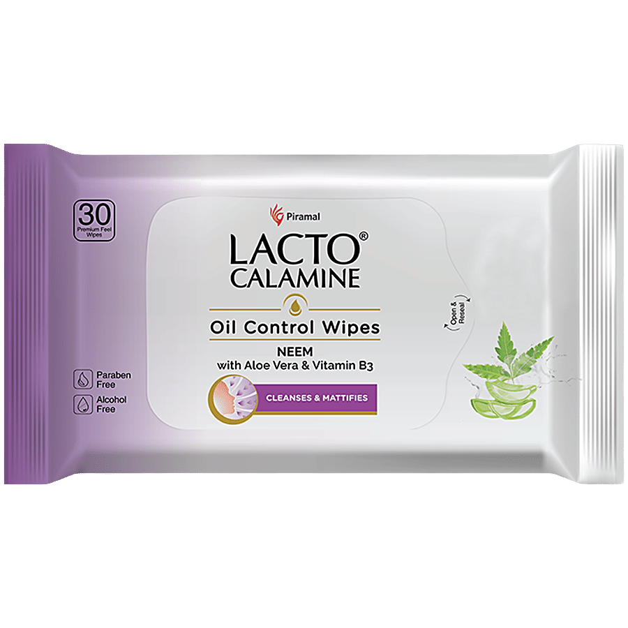 Lacto Calamine Oil Control Face Wet Wipes - Anti Acne, Refreshing Daily Cleansing - Baby Care on OZO Mart