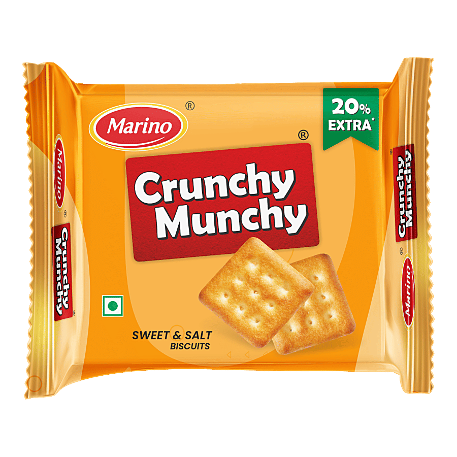 Marino Crunchy Munchy Biscuits - Sweet & Salt, Light & Crisp Teatime Snack - Salt & Sugar on OZO Mart