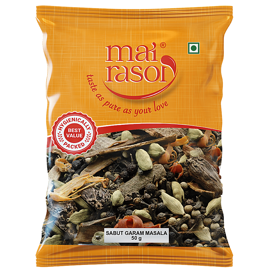 Mai Rasoi GARAM MASALA SABUT 50 gm - Mixed Spice Blends on OZO Mart