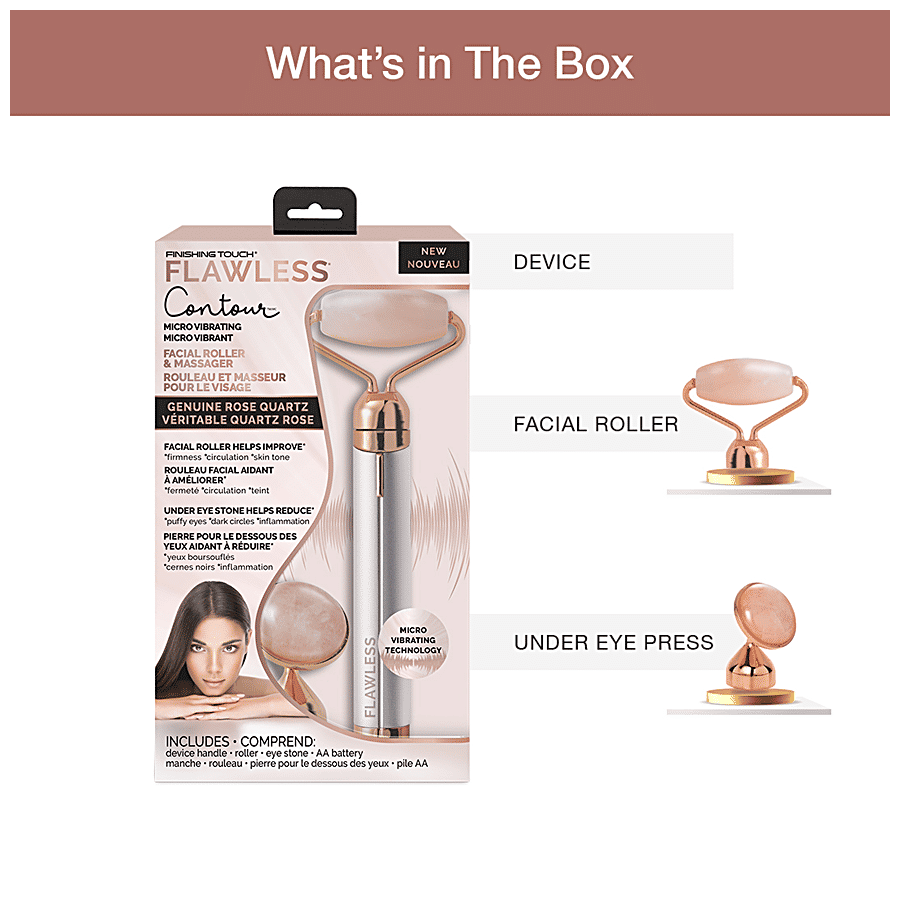 flawless contour micro vibrating facial roller and massager Finishing Touch® Contour Micro Vibrating Facial Roller & Massager, 1 ct main image 1