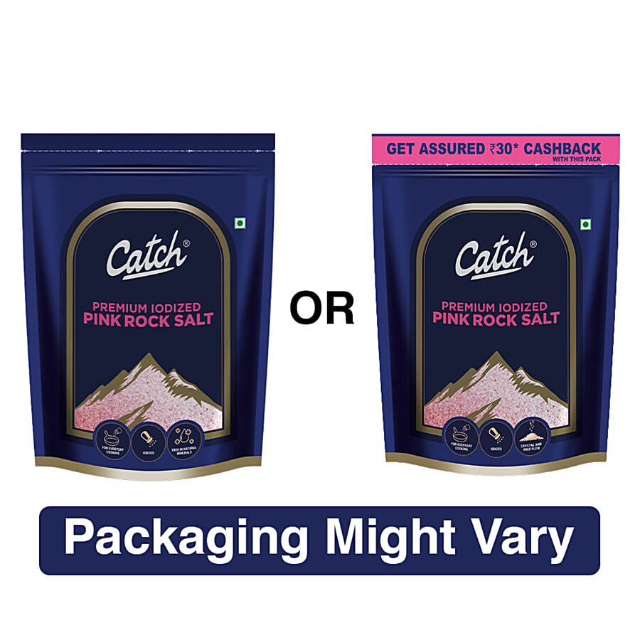 Catch Premium Iodized Pink Rock Salt/Sendha Namak - Salt & Sugar on OZO Mart