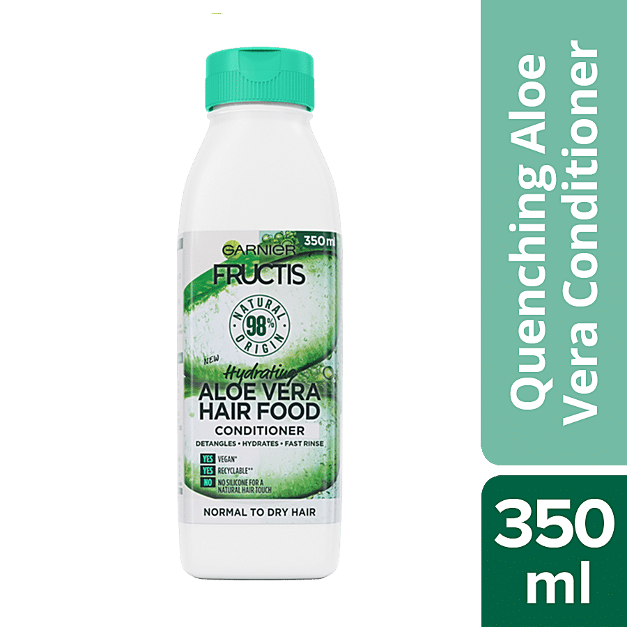 Buy Garnier Fructis - Hydrating Aloe Vera Hair Food Conditioner, For Normal  To Dry Hair, Nourishes, Prevents Split Ends Online at Best Price of Rs null  - bigbasket