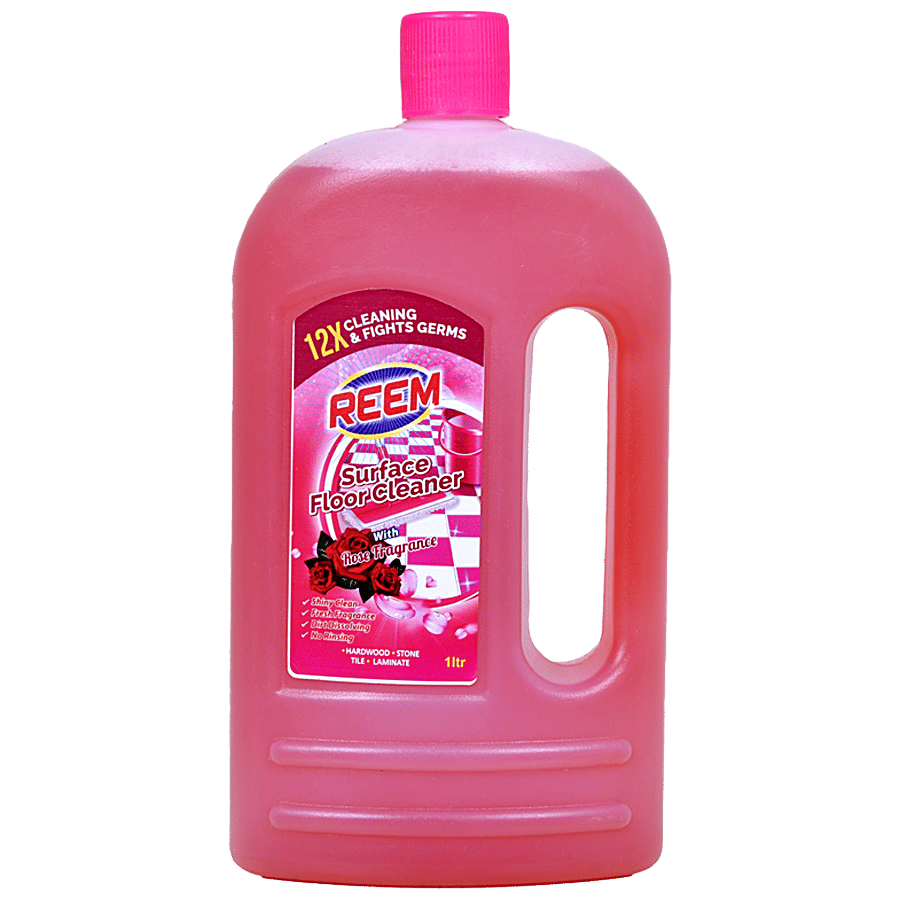 Reem Surface Floor Cleaner - Rose, Shiny Clean, Fresh Fragrance, Sparkling Clean - Floor & Surface Cleaners on OZO Mart