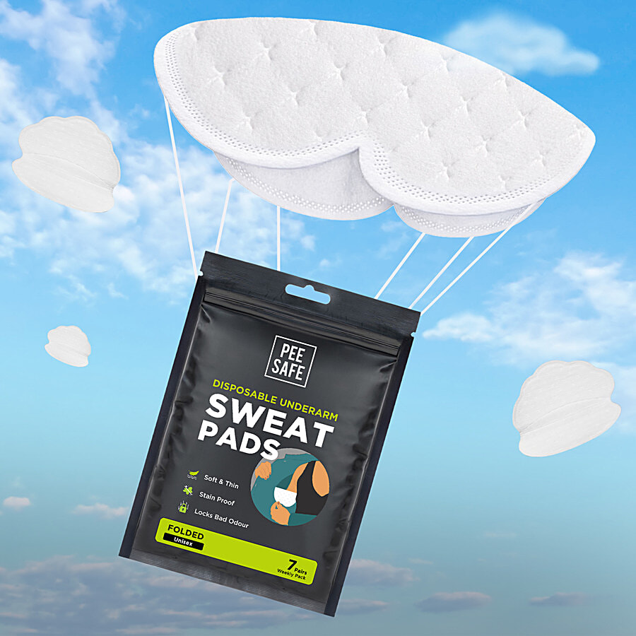 Pee Safe Disposable Underarm Sweat Pads - Folded - Feminine Hygiene on OZO Mart