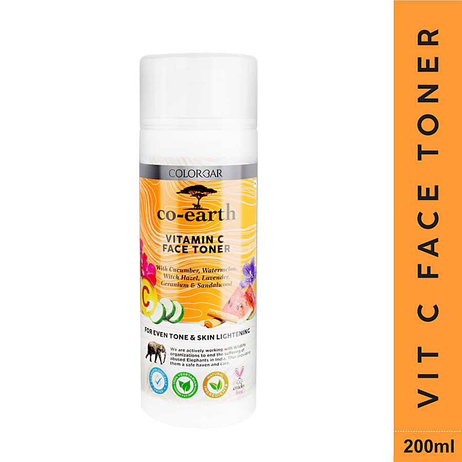 ColorBar Co-Earth Vitamin C Face Toner - For Even Tone & Skin Lightening - Skin Care on OZO Mart