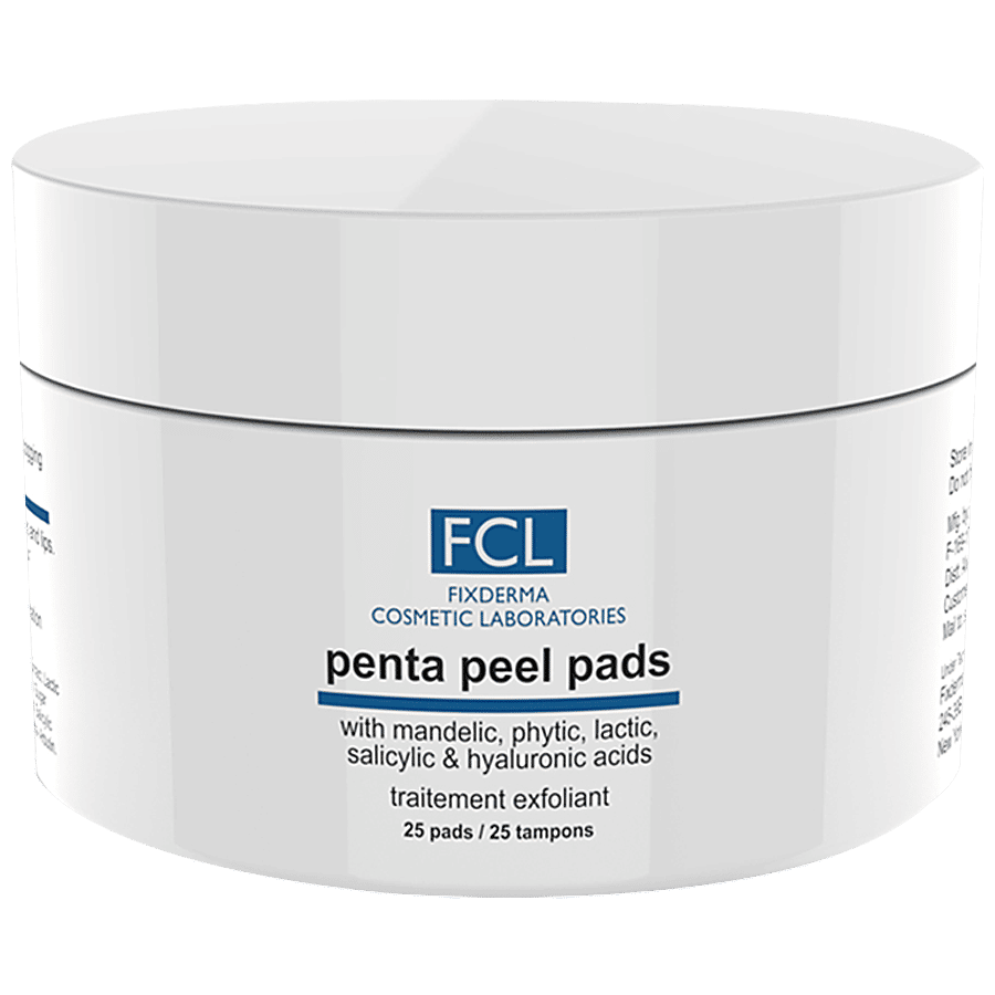 Fixderma Cosmetic Laboratories Penta Peel Pads - Removes Dead Cells, Treats Uneven Skin Tones - Feminine Hygiene on OZO Mart