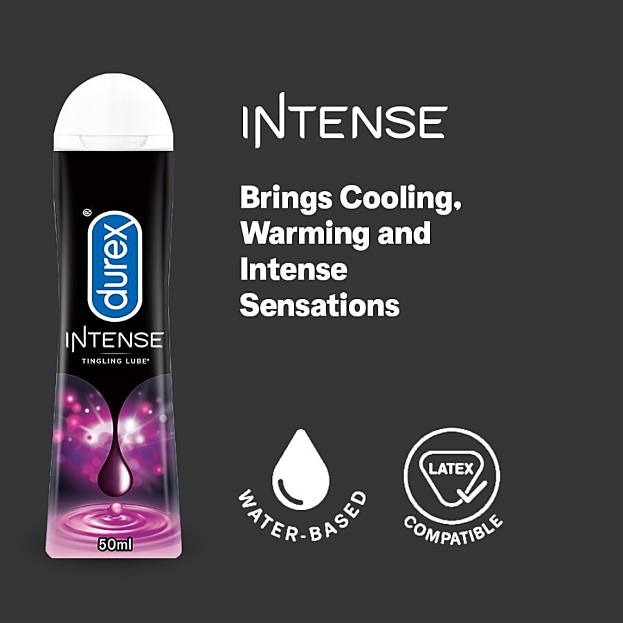 Buy Durex Intense Tingling Lubricant Gel For Men & Women - Water Based,  Long-Lasting Sensations Online at Best Price of Rs null