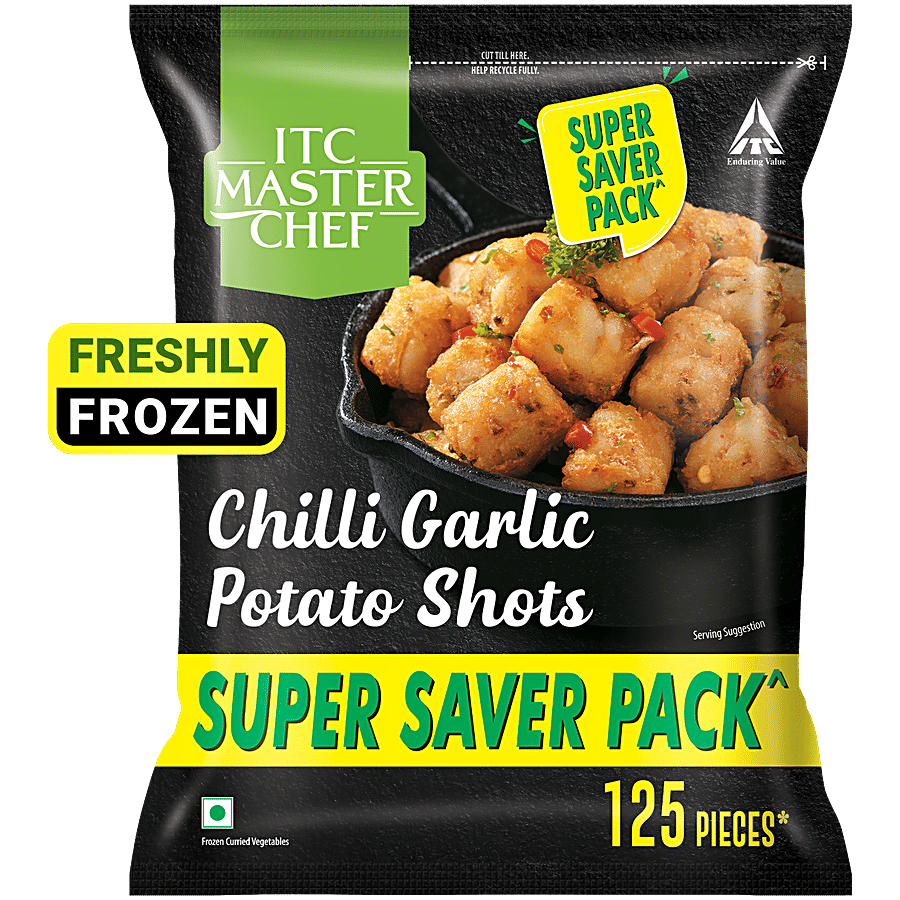 ITC Master Chef Chilli Garlic Potato Shots - Frozen Snacks on OZO Mart