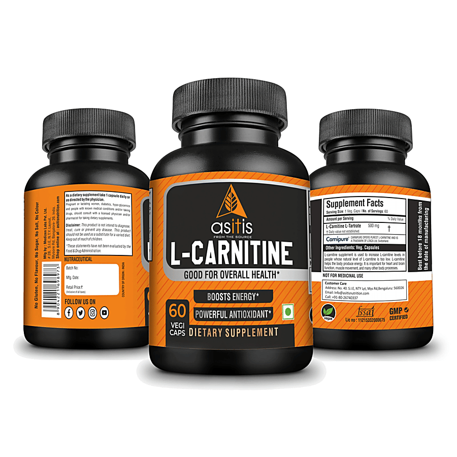 best l carnitine supplement in india Buy As-It-Is Nutrition L-Carnitine 500 mg Capsules - Good For Overall  Health, Boosts Energy Online at Best Price of Rs null
