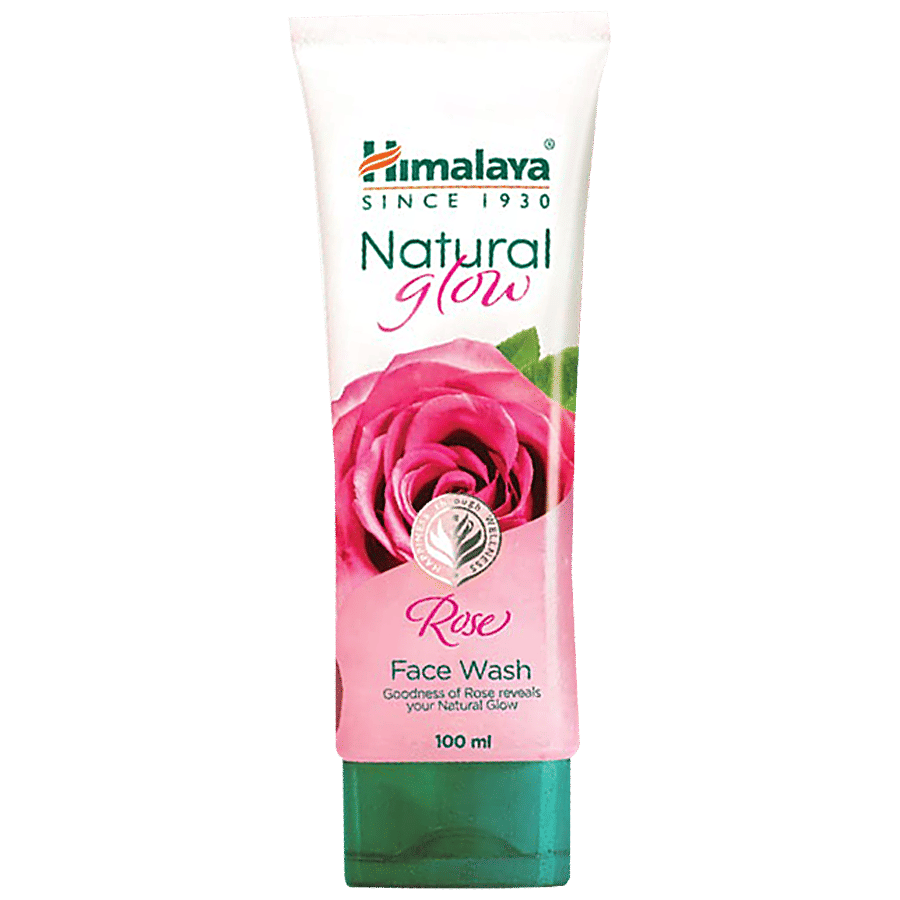 Himalaya Natural Glow Rose Face Wash - Removes Impurities & Dirt - Skin Care on OZO Mart