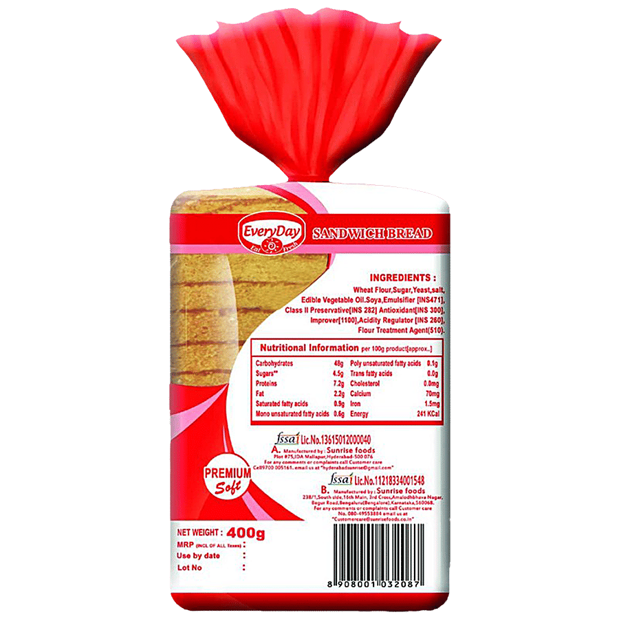 Buy Everyday Sandwich Bread Online at Best Price of Rs 60 - bigbasket