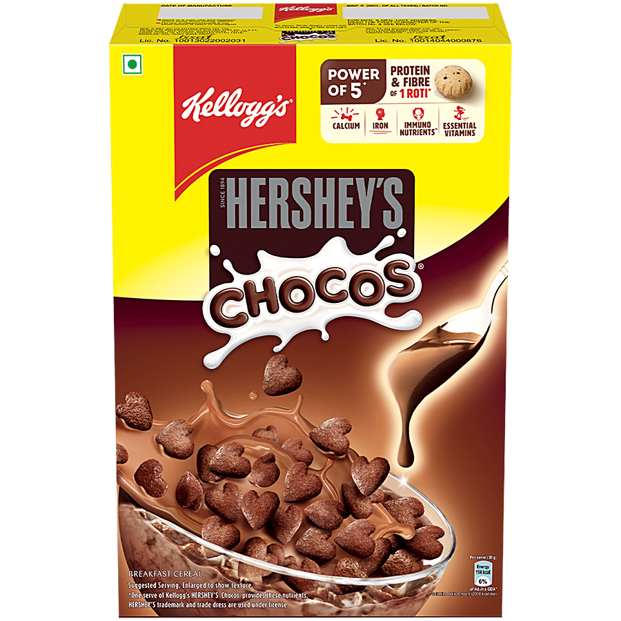 Kellogg's Hersheys Chocos - Chocolaty Breakfast Cereal For Kids - Breakfast Cereals on OZO Mart