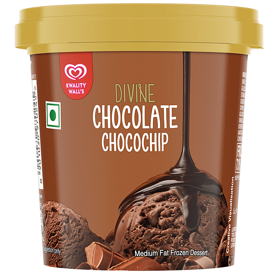 Buy Kwality Wall's Divine Chocolate Chocochip Frozen Dessert