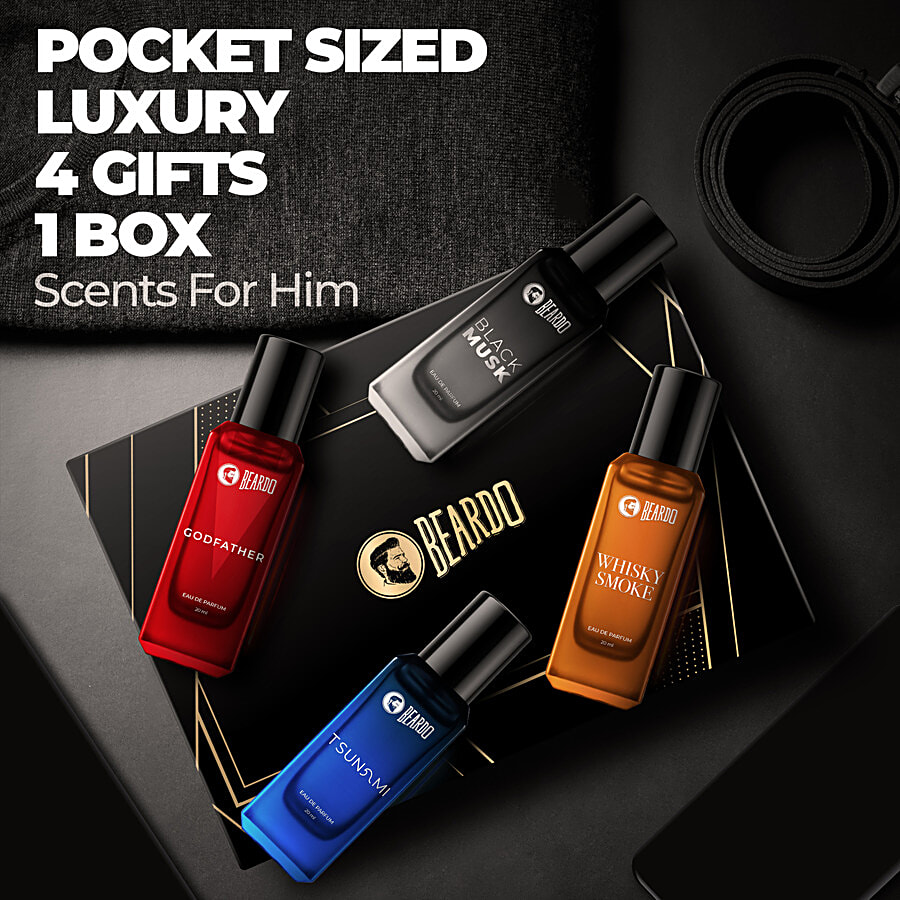 Buy Beardo Assorted Eau De Parfum Whisky Smoke, Godfather