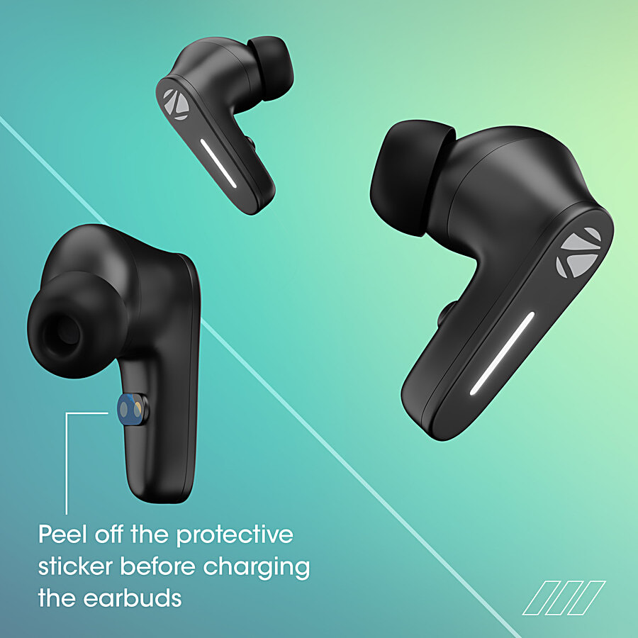 Buy Zebronics H Bluetooth Earphones Sound Bomb Black Online at