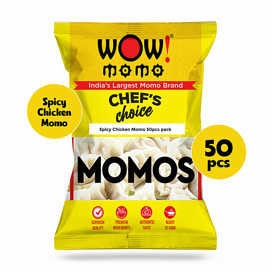Buy Wow! Momo Spicy Chicken Momos - Super Saver Party Pack Online