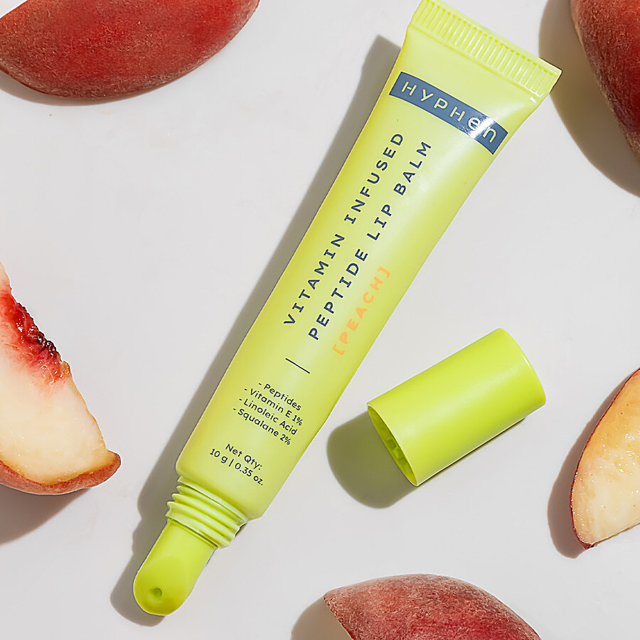 Hyphen Vitamin Infused Peptide Lip Balm - Peach - Detergents on OZO Mart