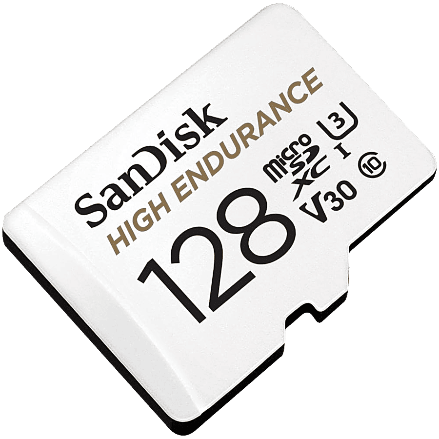 Buy Sandisk 128GB High Endurance microSDXC Card – With Adapter For