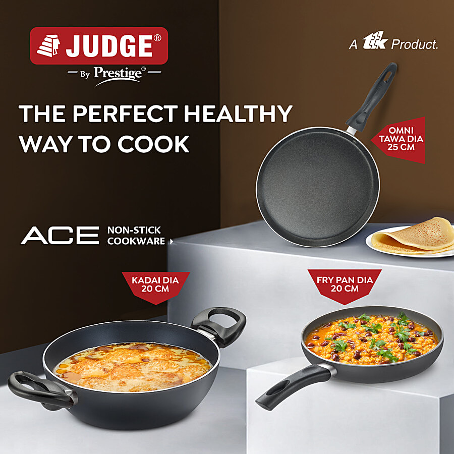 Judge by Prestige Ace Non-Stick Cookware Set, pcs