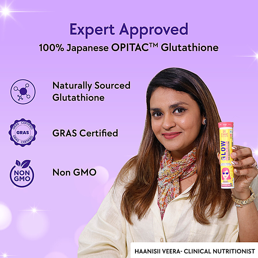 Buy Chicnutrix Glow Glutathione Strawberry & Lemon Flavour Effervescent  Tablets Online at Best Price of Rs 995 - bigbasket