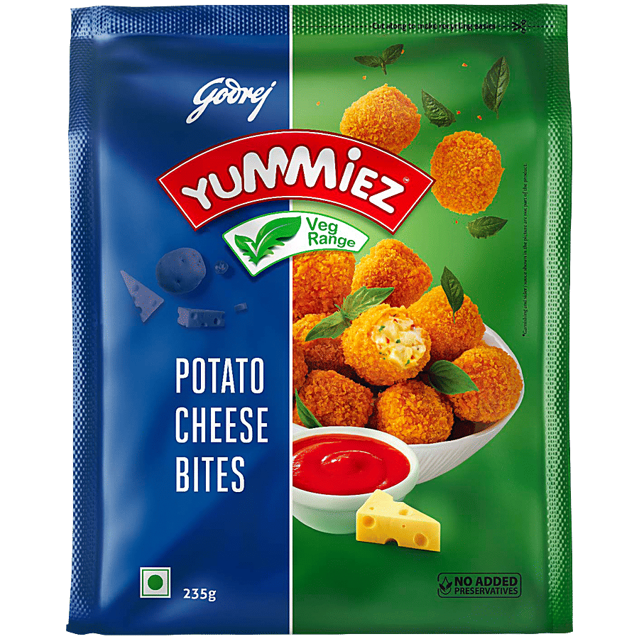 Godrej Yummiez Potato Cheese Bites - Frozen Snacks on OZO Mart