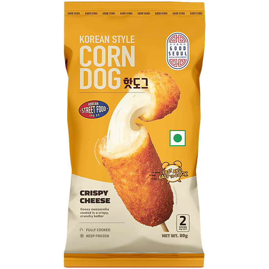 Good Seoul Korean Style Crispy Cheese Corn Dog, 80 g