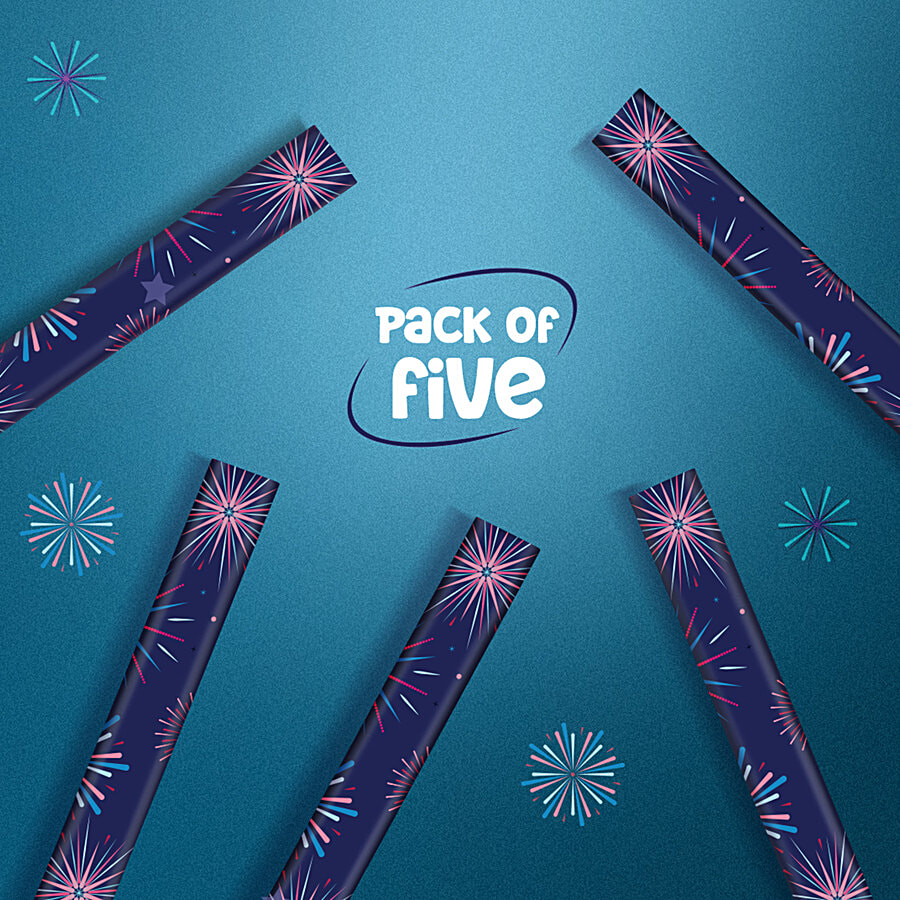 Buy QIPS Nukkad Fireworks Print Gift Wrapping Paper - NPWP-007