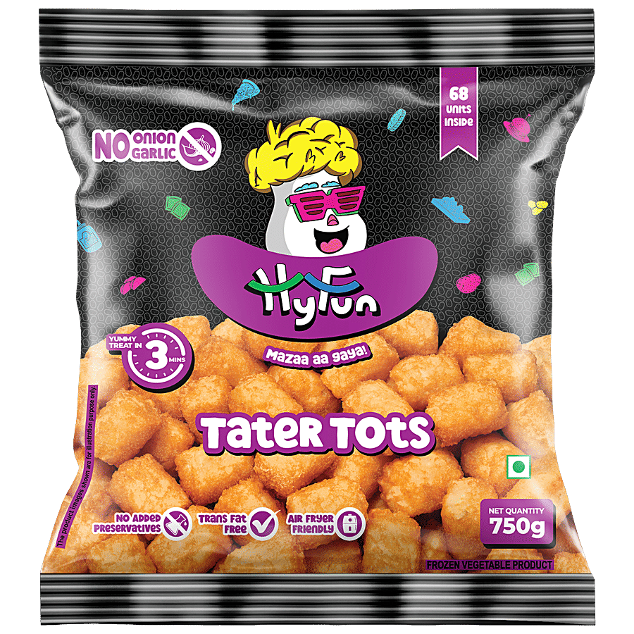 HyFun Tater Tots - No Onion No Garlic, Potato Snack (Frozen) - Frozen Snacks on OZO Mart