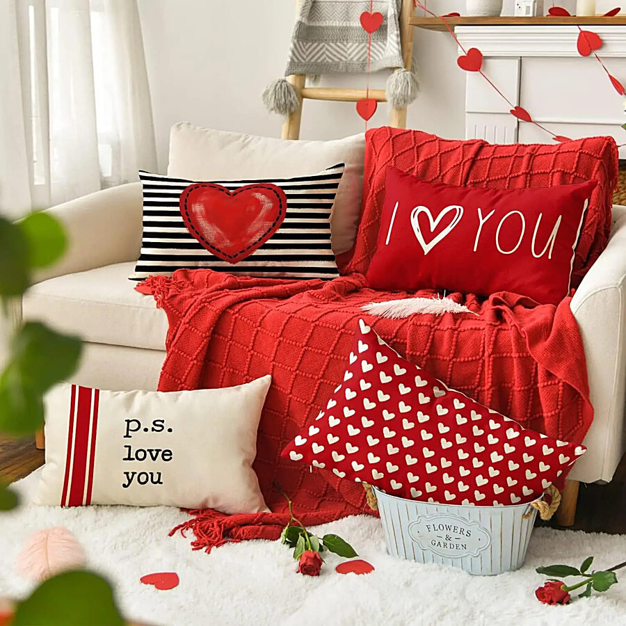 Buy JBG Home Store I Love You Cushion Pillow - 30.48 x 45.72 cm