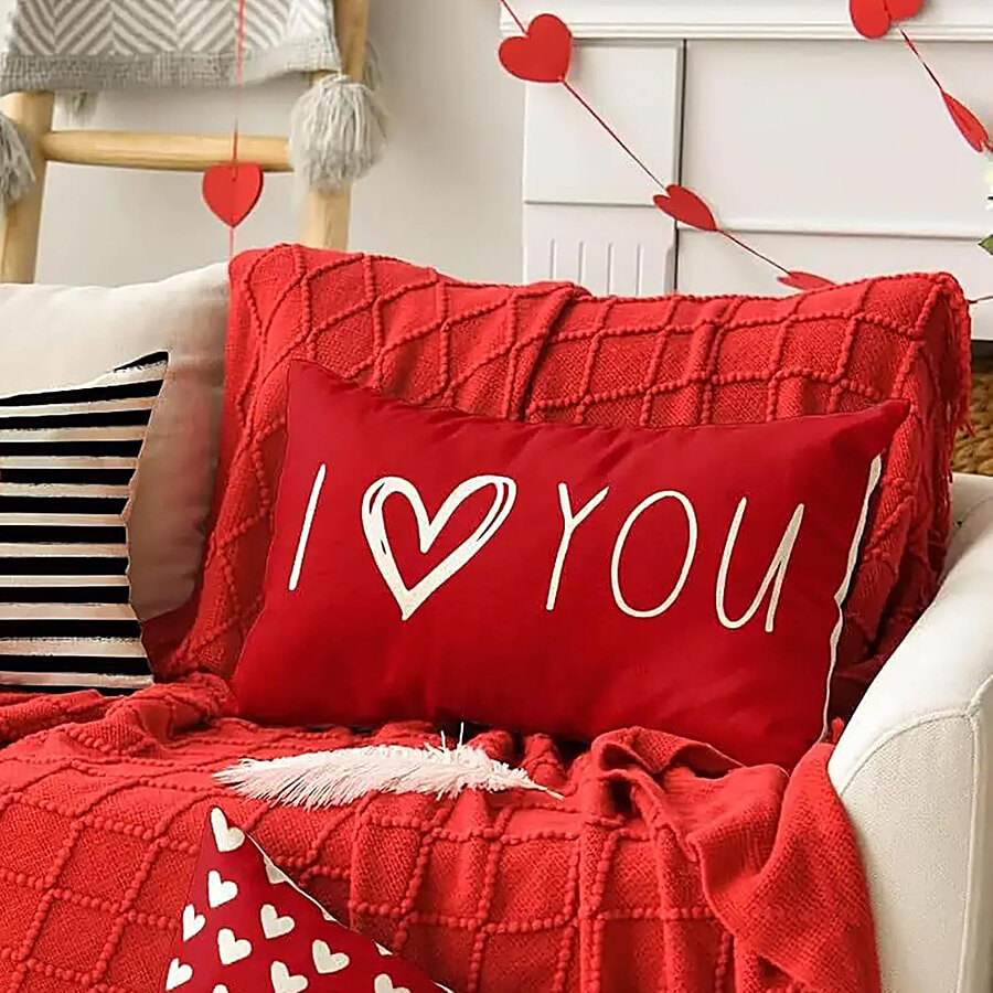 Buy JBG Home Store I Love You Cushion Pillow - 30.48 x 45.72 cm