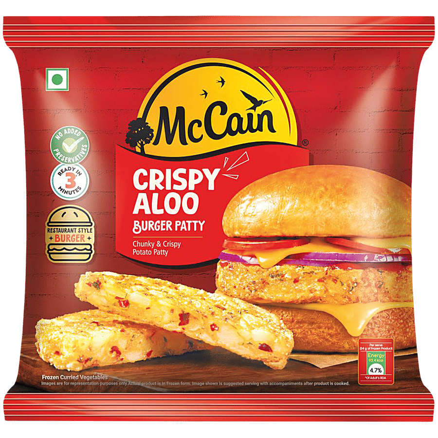 McCain Crispy Aloo Burger Patty - Frozen Snacks on OZO Mart